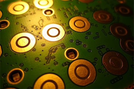 Close-in shot of computer circuit board Stockbilder - Microstock & Abonnement, Bildnummer: 400-04344798