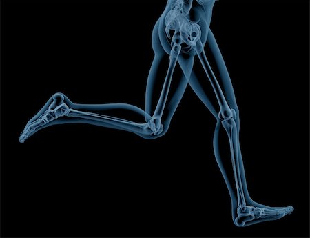 3D render of close up of a medical skeleton legs running Foto de stock - Super Valor sin royalties y Suscripción, Código: 400-04344890