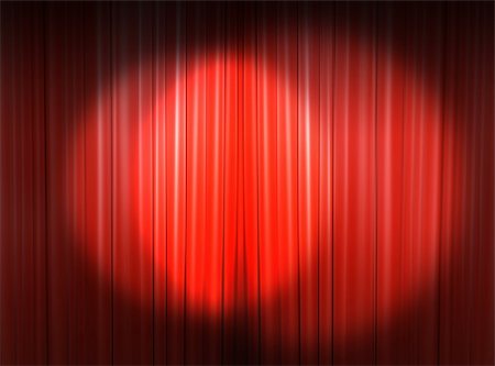 symphony of lights - Red curtain of a classical theater Stock Photo - Budget Royalty-Free & Subscription, Code: 400-04345099