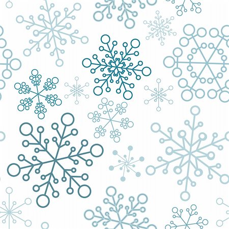 simsearch:400-08300223,k - Winter - blue christmas seamless pattern / texture with snowflakes Stock Photo - Budget Royalty-Free & Subscription, Code: 400-04347525