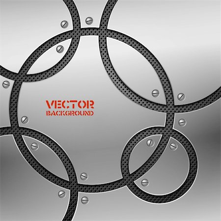 Abstract metal background. Vector illustration. Stock Photo - Budget Royalty-Free & Subscription, Code: 400-04347540