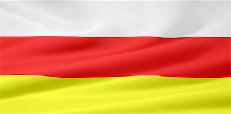 simsearch:400-04344297,k - High resolution flag of South Ossetia. This flag can also be used for the russian republic of Ossetia Stockbilder - Microstock & Abonnement, Bildnummer: 400-04347621