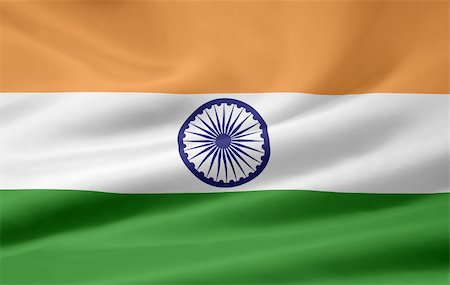 High resolution flag of Indian Stock Photo - Budget Royalty-Free & Subscription, Code: 400-04347690