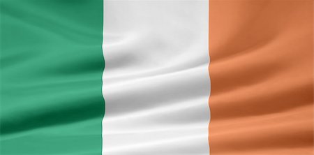 simsearch:400-04344297,k - High resolution flag of Ireland Stockbilder - Microstock & Abonnement, Bildnummer: 400-04347692