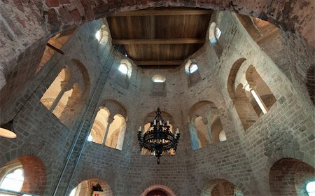 interior of the Valkhofchapel in Nijmegen, Netherlands. This chapel is built on the remainders of an roman palace chapel Stock Photo - Budget Royalty-Free & Subscription, Code: 400-04347900