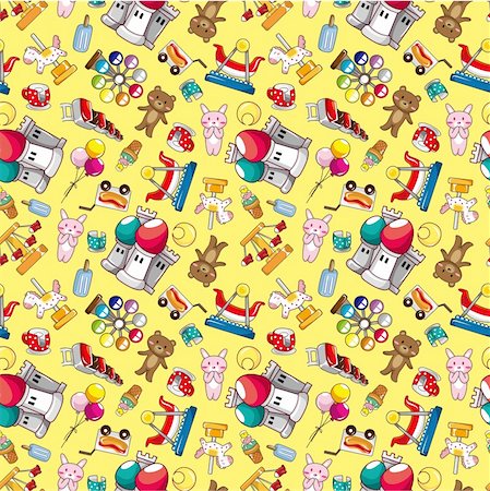 seamless playground pattern Stock Photo - Budget Royalty-Free & Subscription, Code: 400-04348204