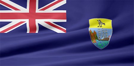 High resolution flag of Saint Helena Photographie de stock - Aubaine LD & Abonnement, Code: 400-04348657