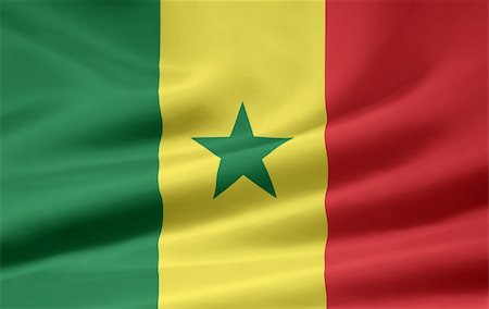dakar, senegal - High resolution flag of Senegal Stock Photo - Budget Royalty-Free & Subscription, Code: 400-04348658