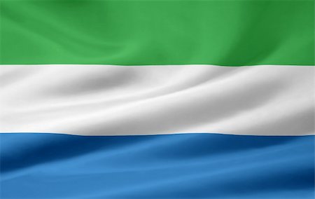 simsearch:400-04847419,k - High resolution flag of Sierra Leone Stock Photo - Budget Royalty-Free & Subscription, Code: 400-04348659