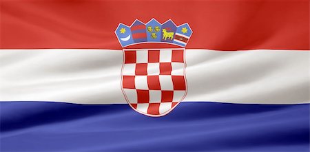 simsearch:400-04344297,k - High resolution flag of Croatia Stockbilder - Microstock & Abonnement, Bildnummer: 400-04348653