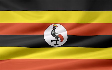 High resolution flag of Uganda Stock Photo - Budget Royalty-Free & Subscription, Code: 400-04348672