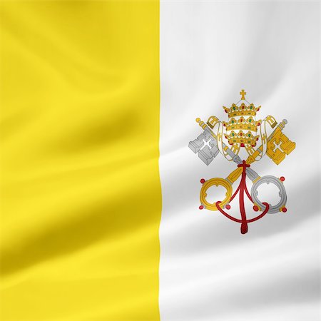 simsearch:400-04344297,k - High resolution flag of the Vatican City Stockbilder - Microstock & Abonnement, Bildnummer: 400-04348680