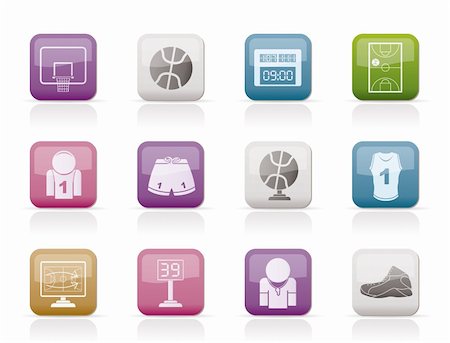 footwear icons - Basketball and sport icons - vector Icon Set Stock Photo - Budget Royalty-Free & Subscription, Code: 400-04348729