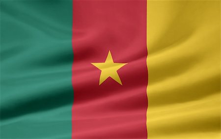 High resolution flag of Cameroon Stock Photo - Budget Royalty-Free & Subscription, Code: 400-04348754