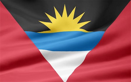 High resolution flag of Antigua and Barbuda Stock Photo - Budget Royalty-Free & Subscription, Code: 400-04348831