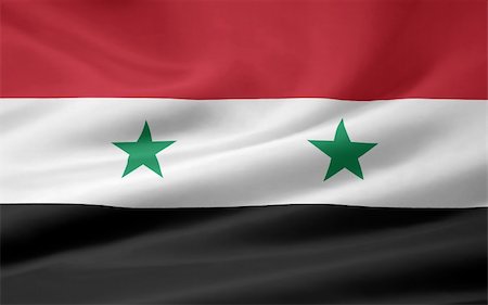 simsearch:400-04348687,k - High resolution flag of Syria Photographie de stock - Aubaine LD & Abonnement, Code: 400-04348841