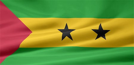 simsearch:400-04856605,k - High resolution flag of Sao Tome and Principe Stockbilder - Microstock & Abonnement, Bildnummer: 400-04348869
