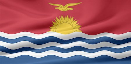 simsearch:400-04847419,k - High resolution flag of Kiribati Stock Photo - Budget Royalty-Free & Subscription, Code: 400-04348861