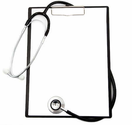 paperclip document - Medical stethoscope and blank clipboard Stock Photo - Budget Royalty-Free & Subscription, Code: 400-04340124