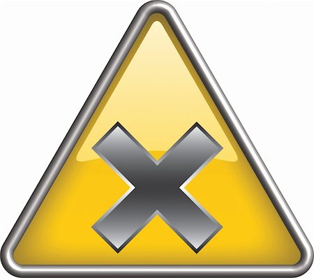 irritant hazard symbol/ icon in yellow 3D triangle Stock Photo - Budget Royalty-Free & Subscription, Code: 400-04340270