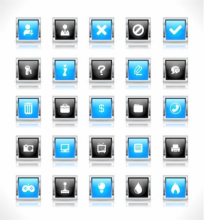 Shiny color buttons for web Photographie de stock - Aubaine LD & Abonnement, Code: 400-04340281