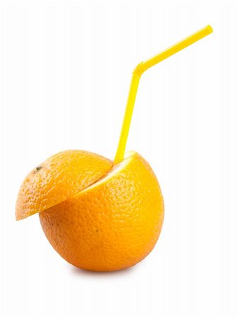 simsearch:400-04892460,k - orange with tube isolated on white Stock Photo - Budget Royalty-Free & Subscription, Code: 400-04340296