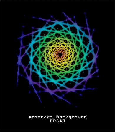 round objects - abstract color neon wave background Photographie de stock - Aubaine LD & Abonnement, Code: 400-04340301