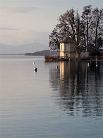 people with forest background - A nice house at lake Starnberg in Tutzing Bavaria Germany Stock Photo - Budget Royalty-Free & Subscription, Code: 400-04340778