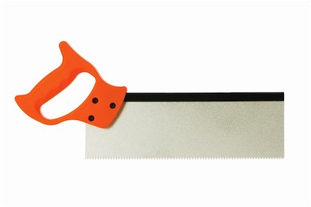 simsearch:400-04364349,k - Hand saw isolated on the white background Stock Photo - Budget Royalty-Free & Subscription, Code: 400-04340825