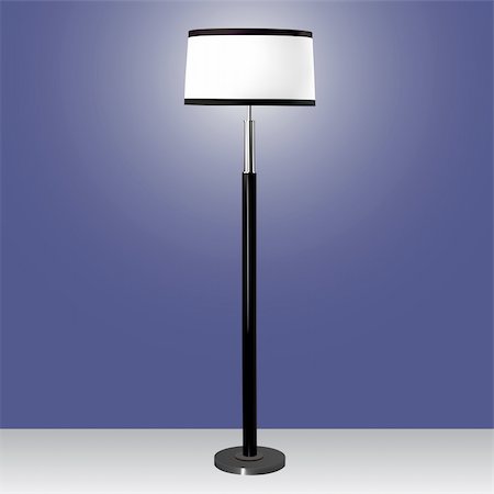 fthes (artist) - vector modern floor lamp Stockbilder - Microstock & Abonnement, Bildnummer: 400-04341706