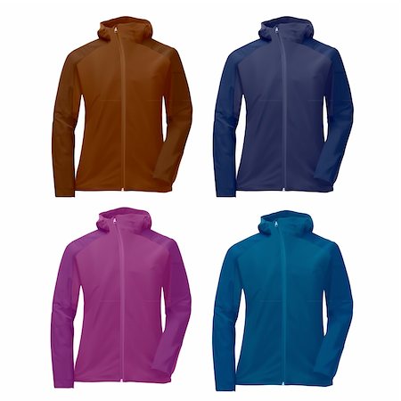 vector four hoodie jackets Stock Photo - Budget Royalty-Free & Subscription, Code: 400-04341714
