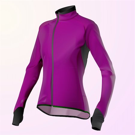 vector purple women's jacket Stock Photo - Budget Royalty-Free & Subscription, Code: 400-04341716