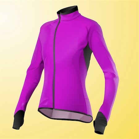 vector pink women's jacket Stock Photo - Budget Royalty-Free & Subscription, Code: 400-04341717
