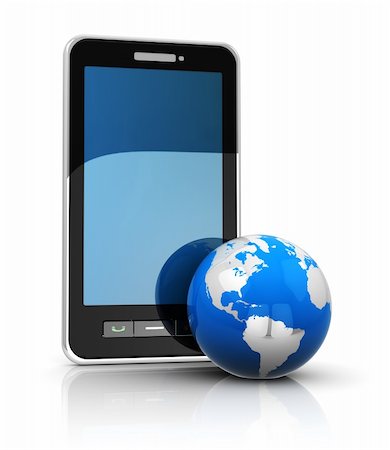 simsearch:400-04356122,k - phone and earth, mobile internet concept Stock Photo - Budget Royalty-Free & Subscription, Code: 400-04342013