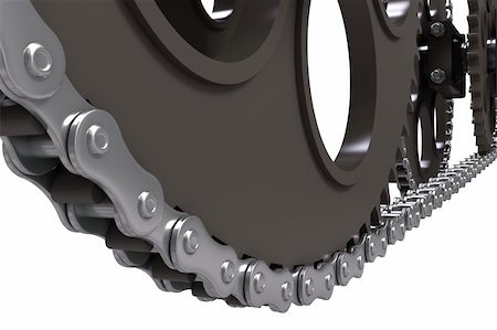 simsearch:400-04612231,k - Element of chain drive isolated on white background Stockbilder - Microstock & Abonnement, Bildnummer: 400-04342092