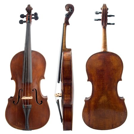 old violin from 19th century sides Stock Photo - Budget Royalty-Free & Subscription, Code: 400-04342594