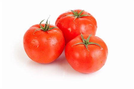 simsearch:400-05075296,k - red tomato vegetable fruits isolated on the white background Stock Photo - Budget Royalty-Free & Subscription, Code: 400-04342667