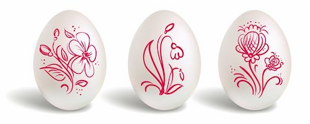 simsearch:400-06748136,k - easter egg with red floral elements Stock Photo - Budget Royalty-Free & Subscription, Code: 400-04342744