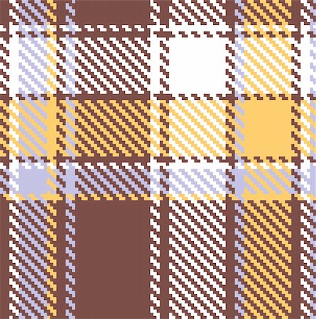 schottenrock - Seamless checkered brown blue orange vector pattern Stockbilder - Microstock & Abonnement, Bildnummer: 400-04342740