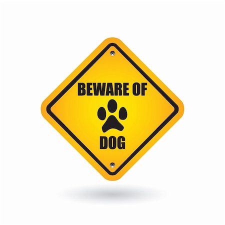 beware of dog sign Stock Photo - Budget Royalty-Free & Subscription, Code: 400-04343024