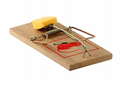 simsearch:400-03992981,k - Isolated mouse trap on white Stock Photo - Budget Royalty-Free & Subscription, Code: 400-04343032