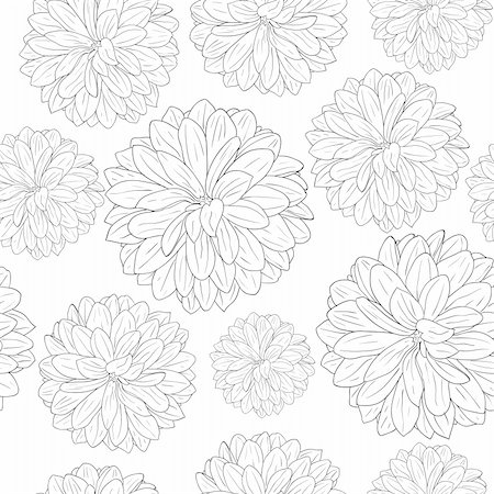 simsearch:400-06553658,k - Seamless wallpaper with beautiful flowers Stock Photo - Budget Royalty-Free & Subscription, Code: 400-04343378