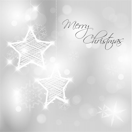 simsearch:400-04761157,k - Vector Christmas background with white snowflakes, stars and place for your text Stock Photo - Budget Royalty-Free & Subscription, Code: 400-04343622