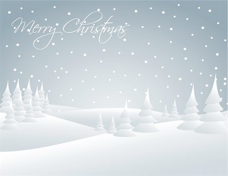 simsearch:400-06852329,k - Winter snowy landscape - snow falling on the trees Photographie de stock - Aubaine LD & Abonnement, Code: 400-04343636