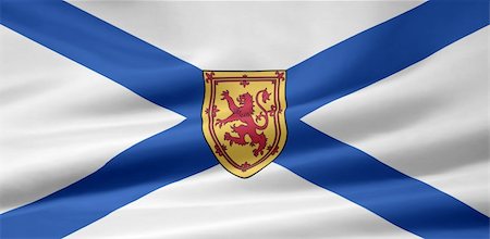 High resolution flag of Nova Scotia Photographie de stock - Aubaine LD & Abonnement, Code: 400-04343651