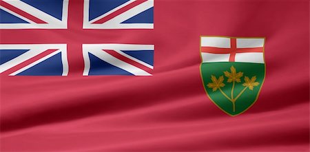 High resolution flag of Ontario Stock Photo - Budget Royalty-Free & Subscription, Code: 400-04343653