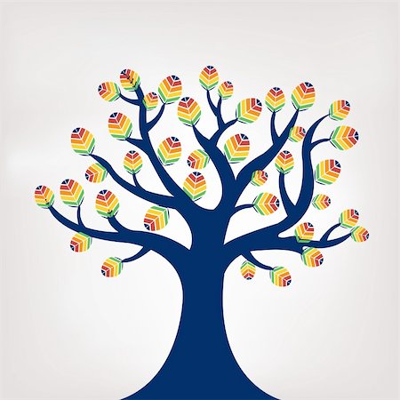 simsearch:400-05901134,k - Abstract Tree, Vector Illustration Stock Photo - Budget Royalty-Free & Subscription, Code: 400-04343742