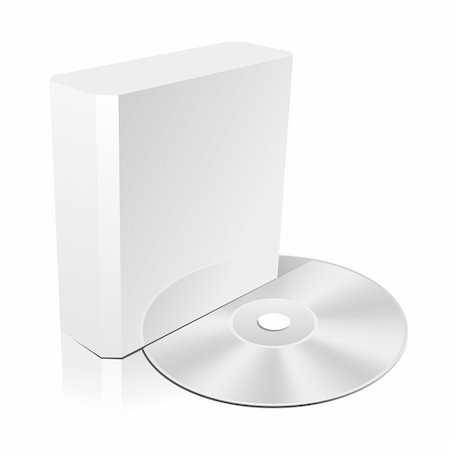 Software CD Box Blank Template. Vector Illustration (EPS 8.0) Stock Photo - Budget Royalty-Free & Subscription, Code: 400-04354174