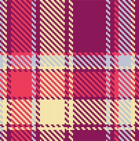 schottenrock - Seamless checkered vector red, blue, yellow, violet pattern Stockbilder - Microstock & Abonnement, Bildnummer: 400-04356104