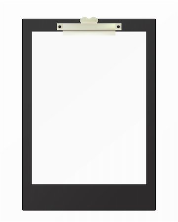 sabilin (artist) - Illustration of the clipboard with blank page Photographie de stock - Aubaine LD & Abonnement, Code: 400-04356291